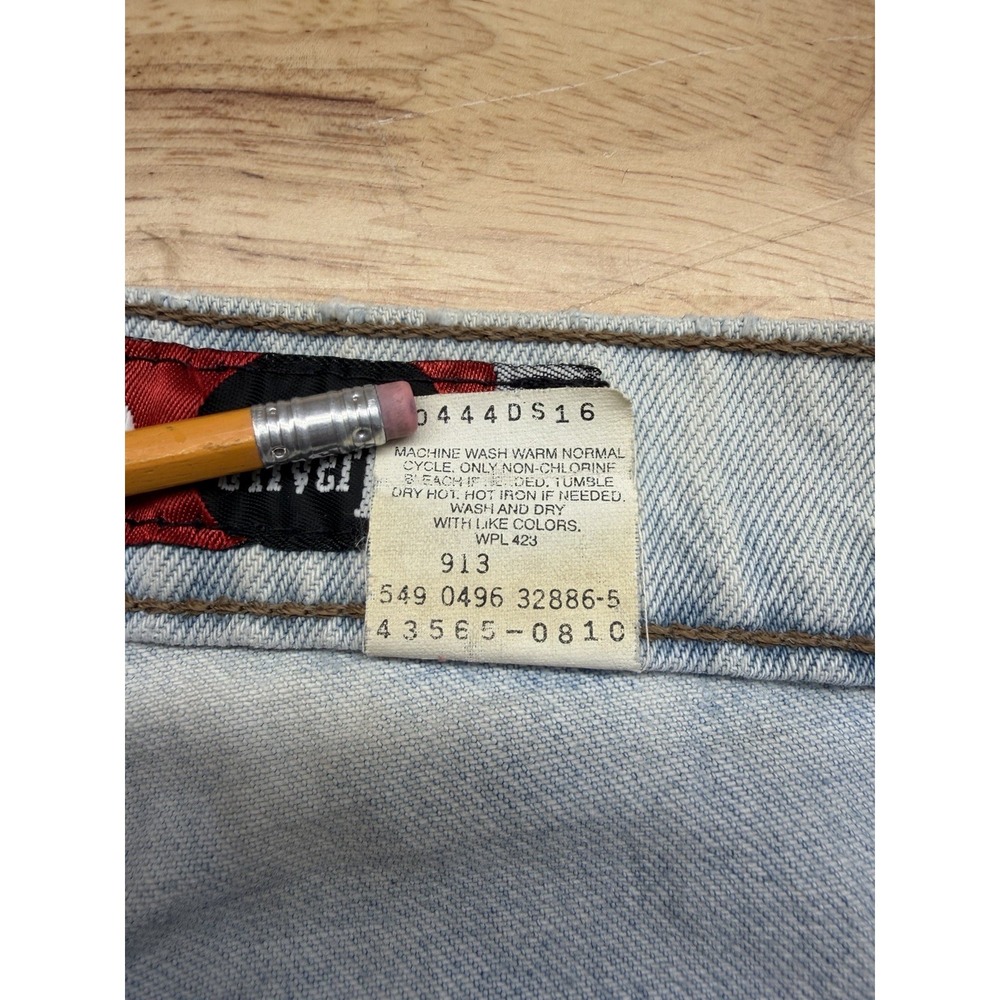 Levis SilverTab LOOSE Vintage Denim Blue Jeans Men's 33x36* Made in USA 90s Punk - Picture 10 of 15